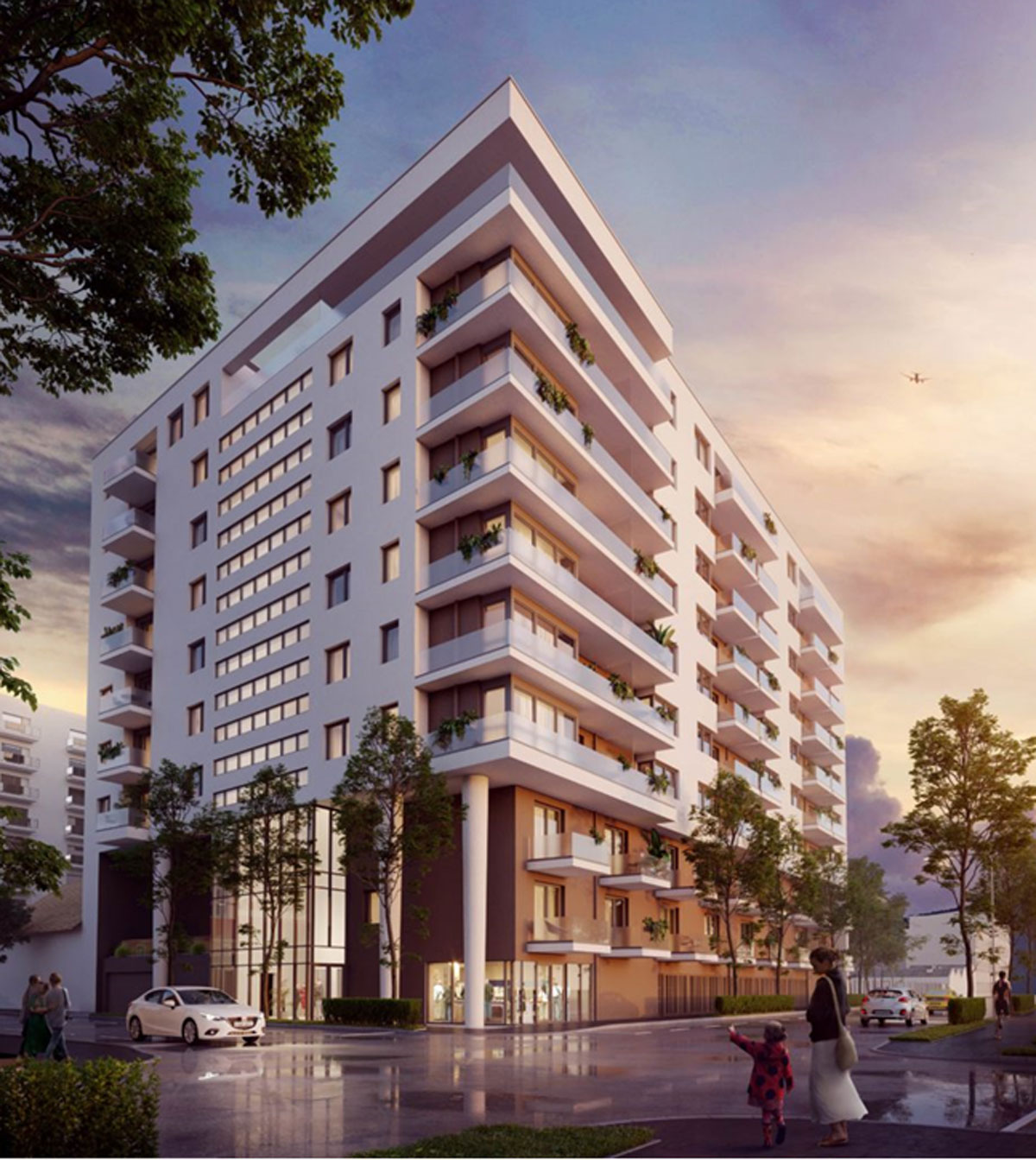 הדמיה של הפרויקט millennium residence- רכישת דירות בשלבים מוקדמים של בניה בבודפשט